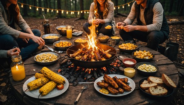 Le menu parfait pour un week-end camping entre amis