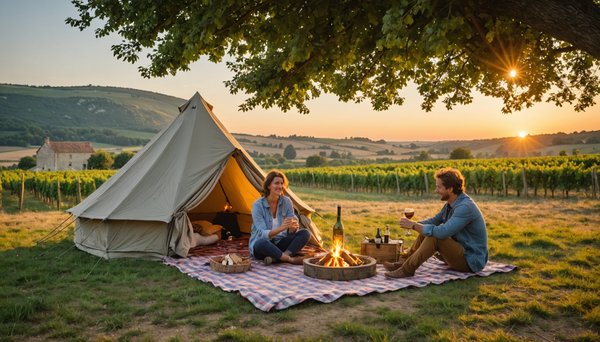 Escapades romantiques en camping en France