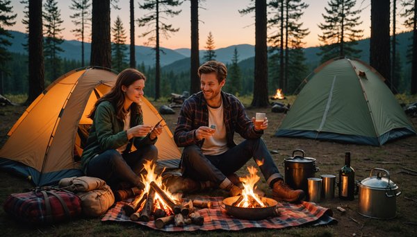 Comment se préparer à une soirée romantique en camping