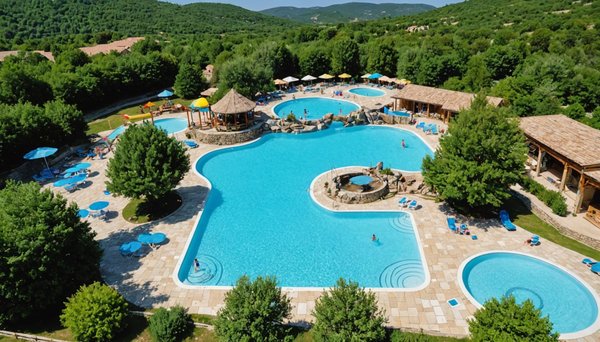 Quels sont les types et les caractéristiques de la piscine du camping ardéchois ?