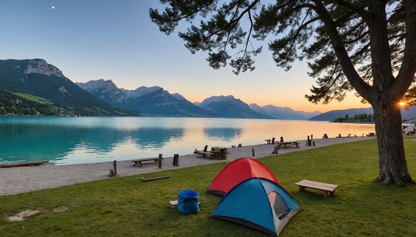 Où partir en week-end en camping au lac d'Annecy ?