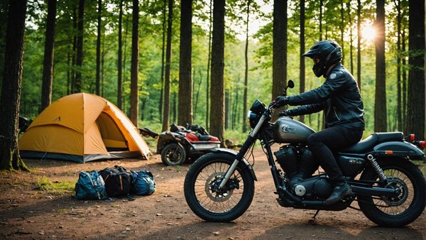 Camping motard idéal chez les nobis d'anjou : une aventure inoubliable