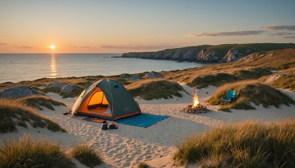 Camping dans le Finistère Sud, France