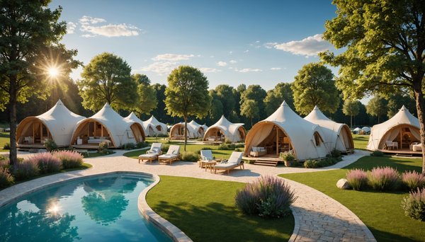 Camping dans la région Centre-Val de Loire - Options 4 et 5 étoiles