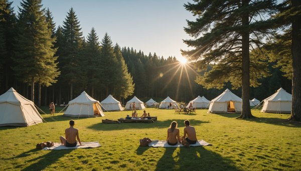 Une expérience de camping naturiste en France