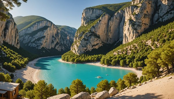 Passez un week-end romantique dans un camping naturiste dans les Gorges du Verdon