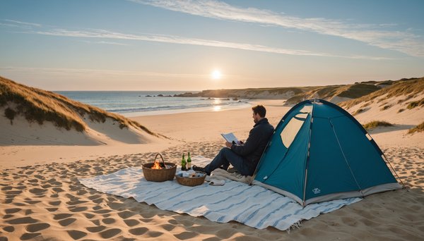 Voyage de noces: profitez de la mer et de l'air frais en camping sur la plage à Quiberon