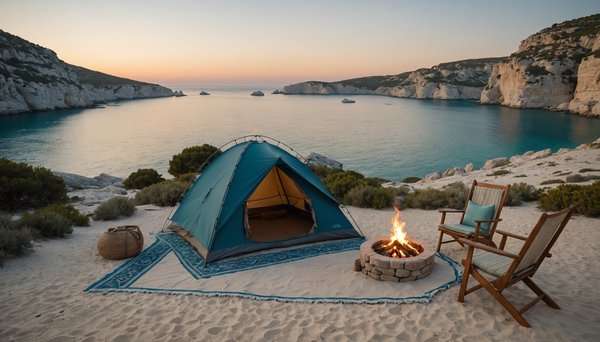 Émerveillez-vous devant les paysages magnifiques de l'île de beauté en camping en amoureux à Bonifacio