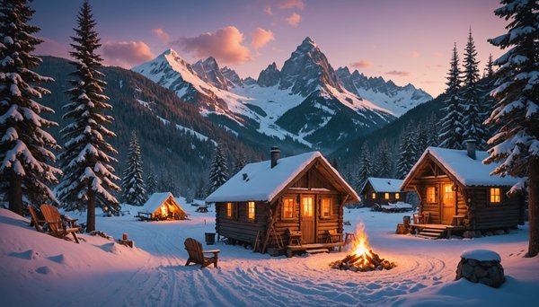 Les Alpes : profitez des sports d'hiver en camping et des soirées conviviales entre amis