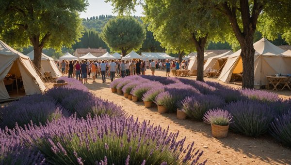 Partez à la découverte des marchés provençaux, des champs de lavande et des villages perchés en camping entre amis