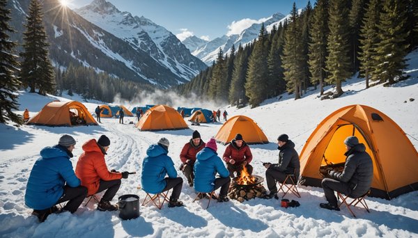 Week-end à la neige dans un camping de Savoie - Quel pied !